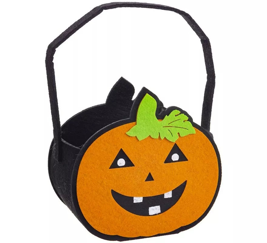 Translation missing: de.Bolsa para dulces Calabaza de Fieltro de 14x8,50x15 cm
