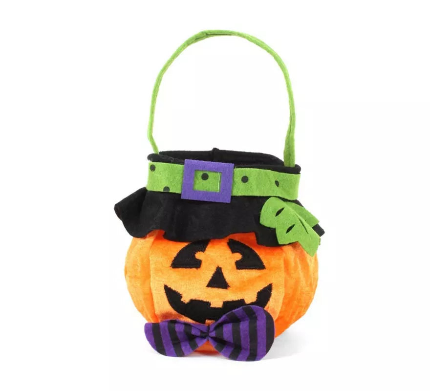 Translation missing: de.Bolsa para dulces Calabaza de terciopelo de 18x16 cm