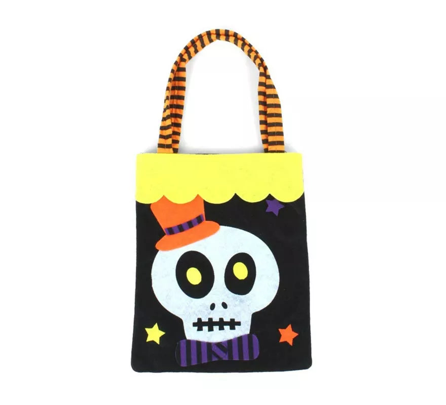 Translation missing: de.Bolsa para dulces Calavera de fieltro de 28x20 cm