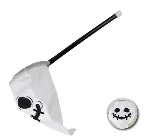 Bolsa para dulces Fantasma Truco o Trato con mango de 52,5x30 cm