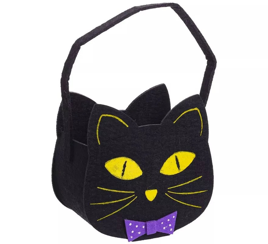 Translation missing: de.Bolsa para dulces Gato de Fieltro de 14x8,50x15 cm