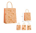Bolsa Regalo Navidad Kraft de 26x32x12 cm en modelos surtidos