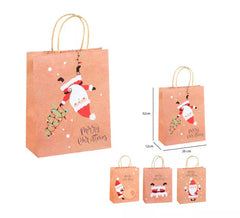Kraft Weihnachtsgeschenktüte 26x32x12 cm in sortierten Modellen