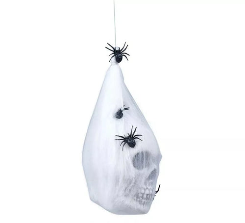 Bolsa Telaraña con Calavera de 25 cm