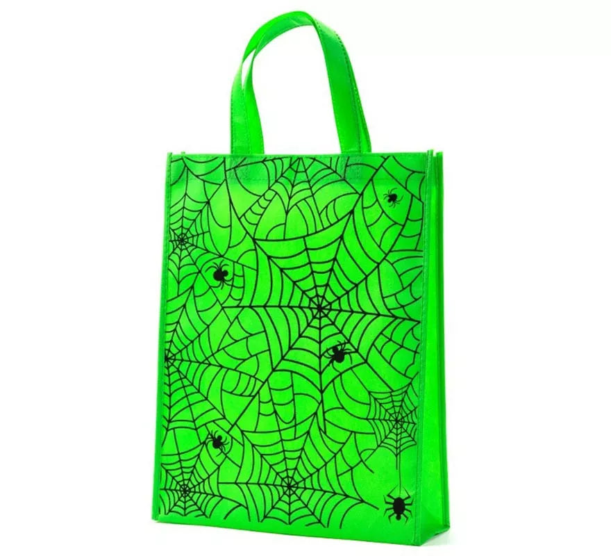 Translation missing: de.Bolsa Telaraña verde de 38x30x10 cm