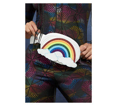 Tasche Regenbogen mit Wolken