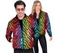 Bomber Moda animal print a rayas multicolor para adulto