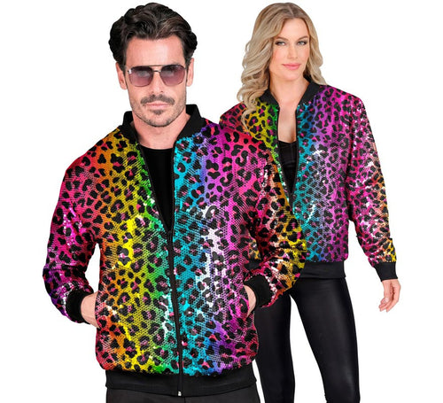 Bomber Moda animal print multicolor para adulto