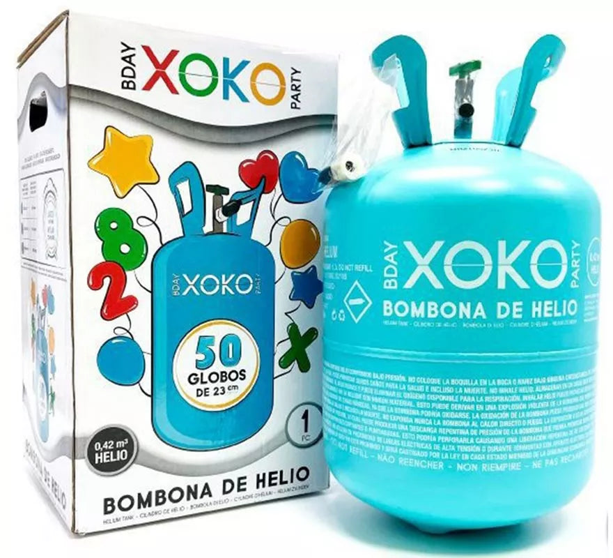 Translation missing: de.Bombona de Helio de 13,4 Litros o 0,42 m3 para llenar 50 globos