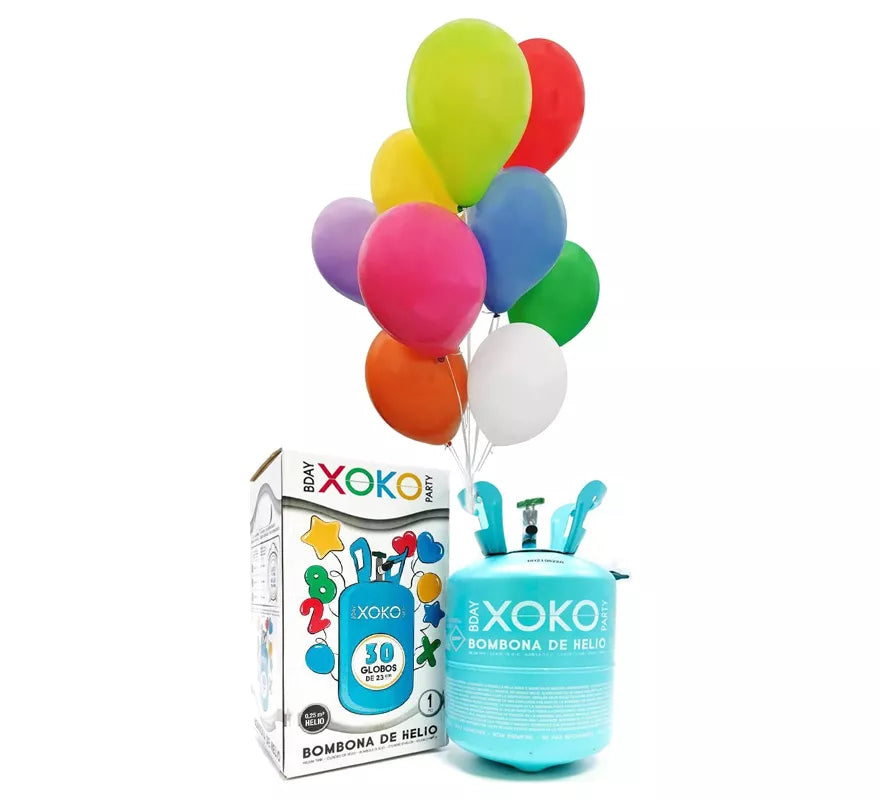 Translation missing: de.Bombona de Helio de 7,1 Litros o 0,25 m3 para llenar 30 globos