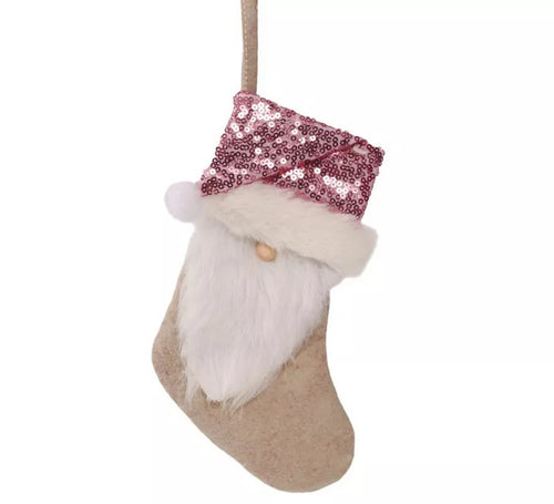 Bota de Cabeza Noel Rosa de 23 cms