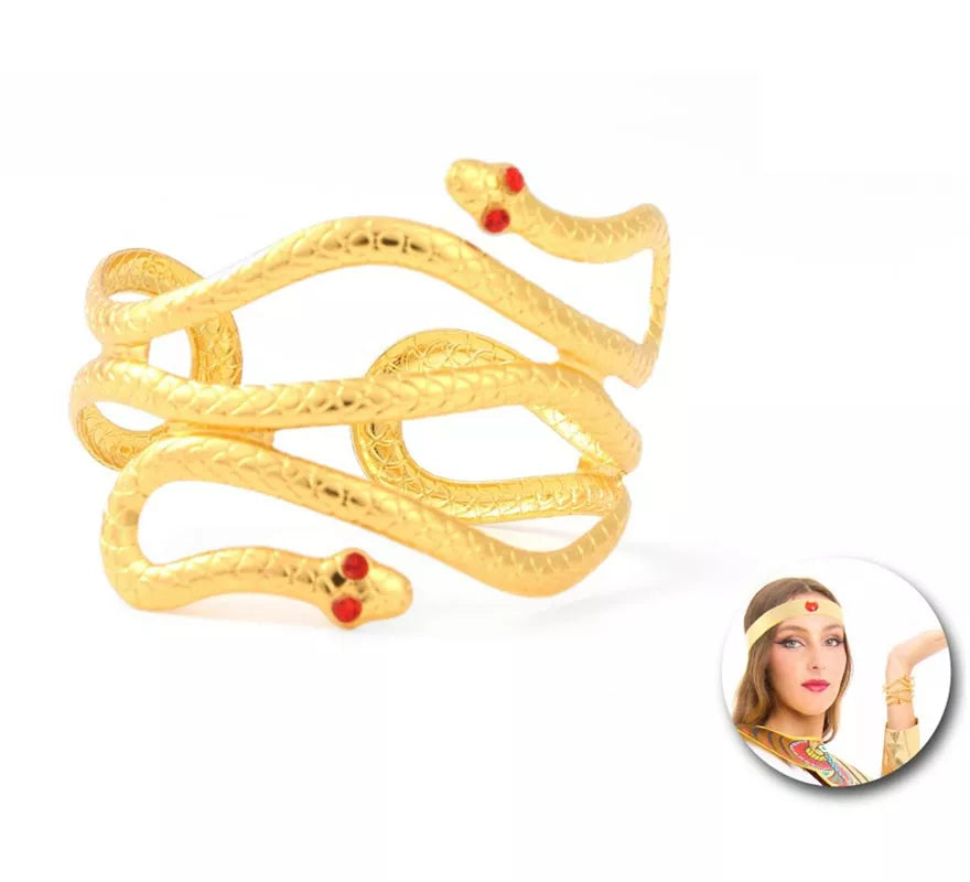 Translation missing: de.Brazalete de Serpientes doradas egipcia
