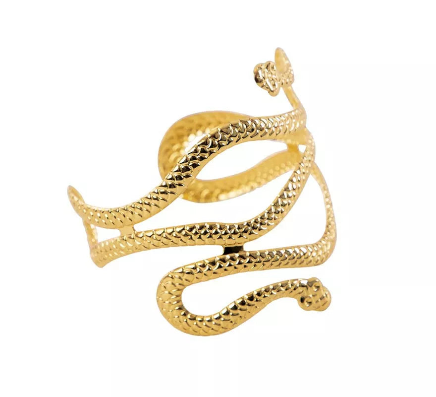 Translation missing: de.Brazalete Egipcio de Serpiente dorado de 85x83x8 cm