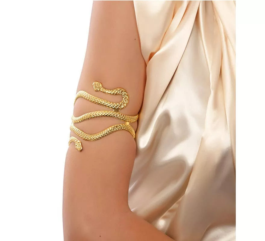 Translation missing: de.Brazalete Egipcio de Serpiente dorado de 85x83x8 cm