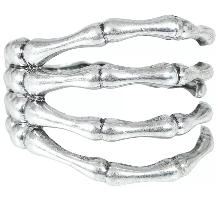 Translation missing: de.Brazalete Esqueleto Metálico de plata