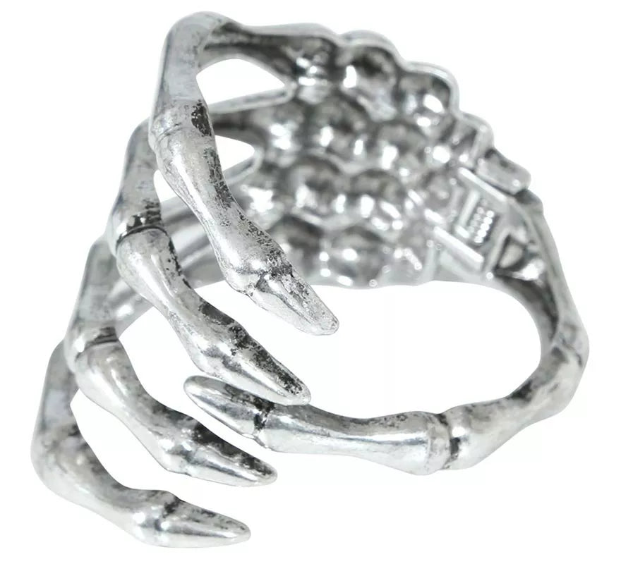 Translation missing: de.Brazalete Esqueleto Metálico de plata