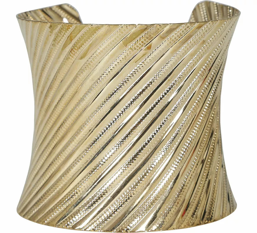 Brazalete metálico dorado adulto