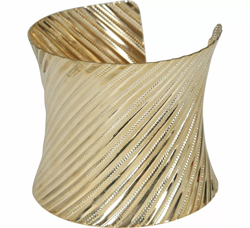 Translation missing: de.Brazalete metálico dorado adulto