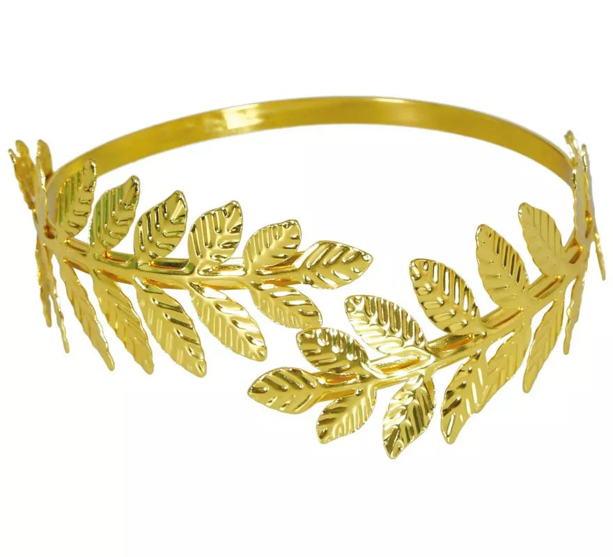 Translation missing: de.Brazalete Romana Metálica hojas doradas