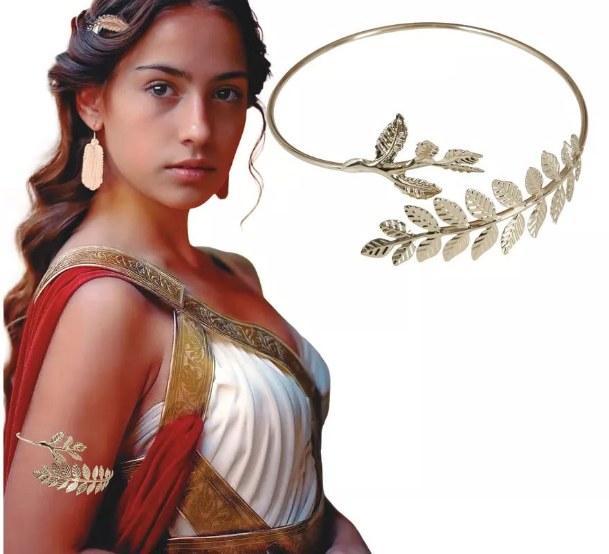 Brazalete Romano de Laureles Metálica