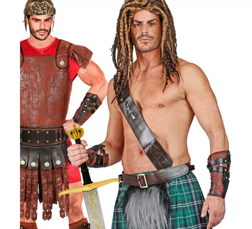 Brazaletes Semipiel de Griego o Romanos adulto