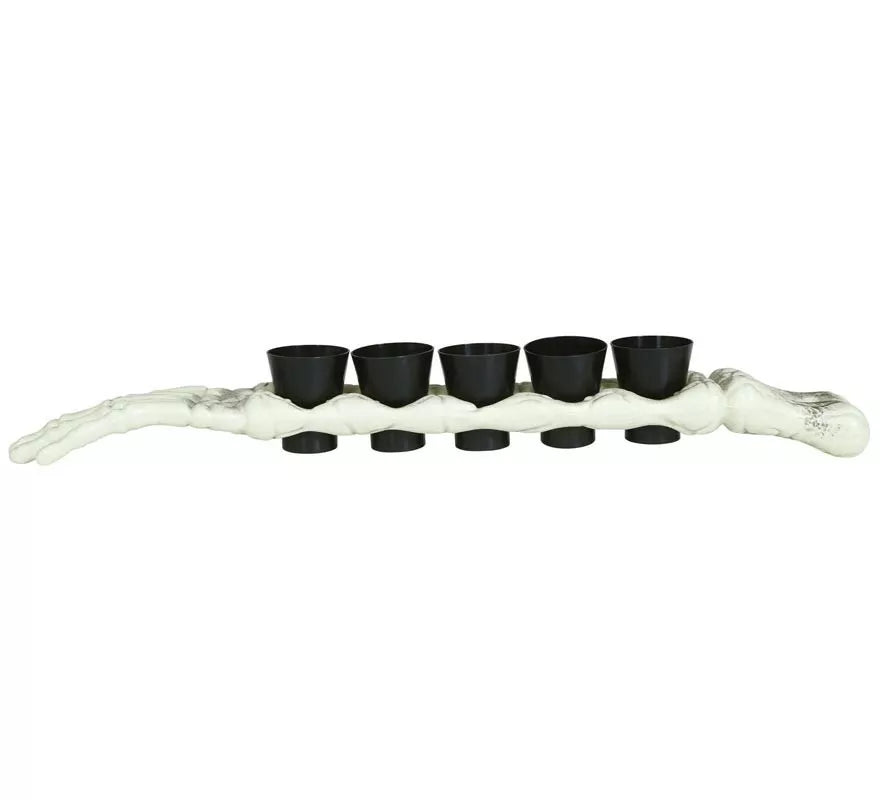 Brazo Esqueleto 50 cm con 5 Vasitos