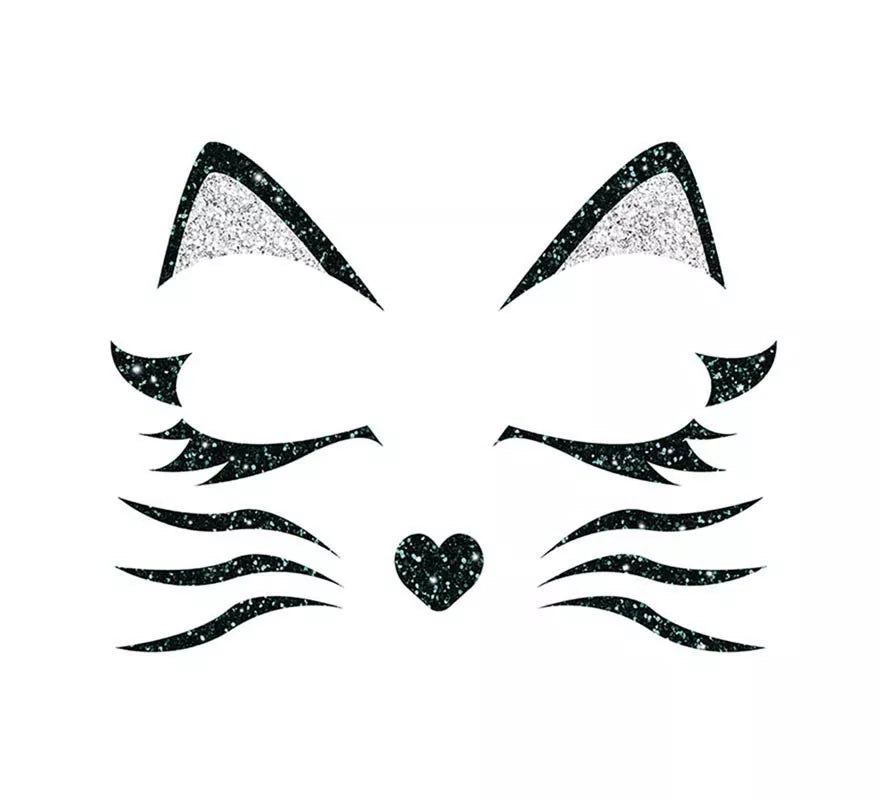 Translation missing: de.Brillantina Facial Gatita de 20x20 cm