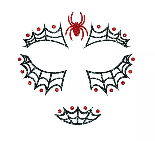 Brillantina Facial Spiderweb de 20x20 cm