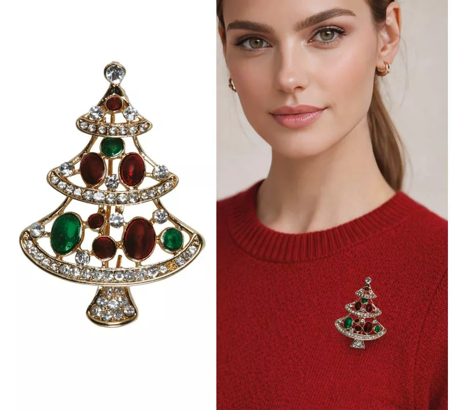 Translation missing: de.Broche Metálico de Árbol de Navidad de 4,5 cm