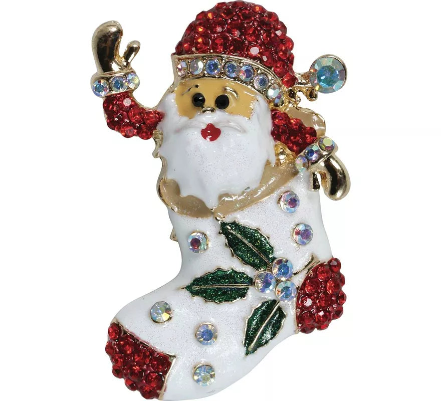 Translation missing: de.Broche Metálico de Bota de Navidad de 6 cm