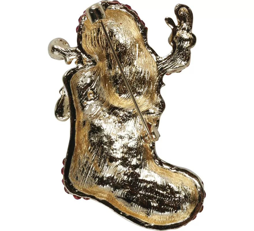 Translation missing: de.Broche Metálico de Bota de Navidad de 6 cm