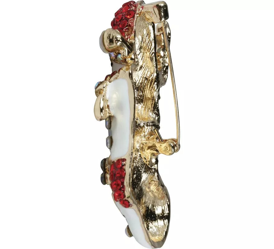 Broche Metálico de Bota de Navidad de 6 cm