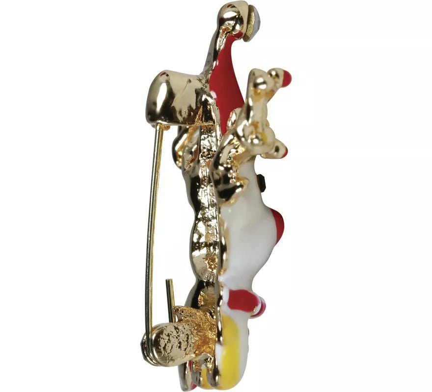 Translation missing: de.Broche Metálico de Reno Navideño de 3,5 cm