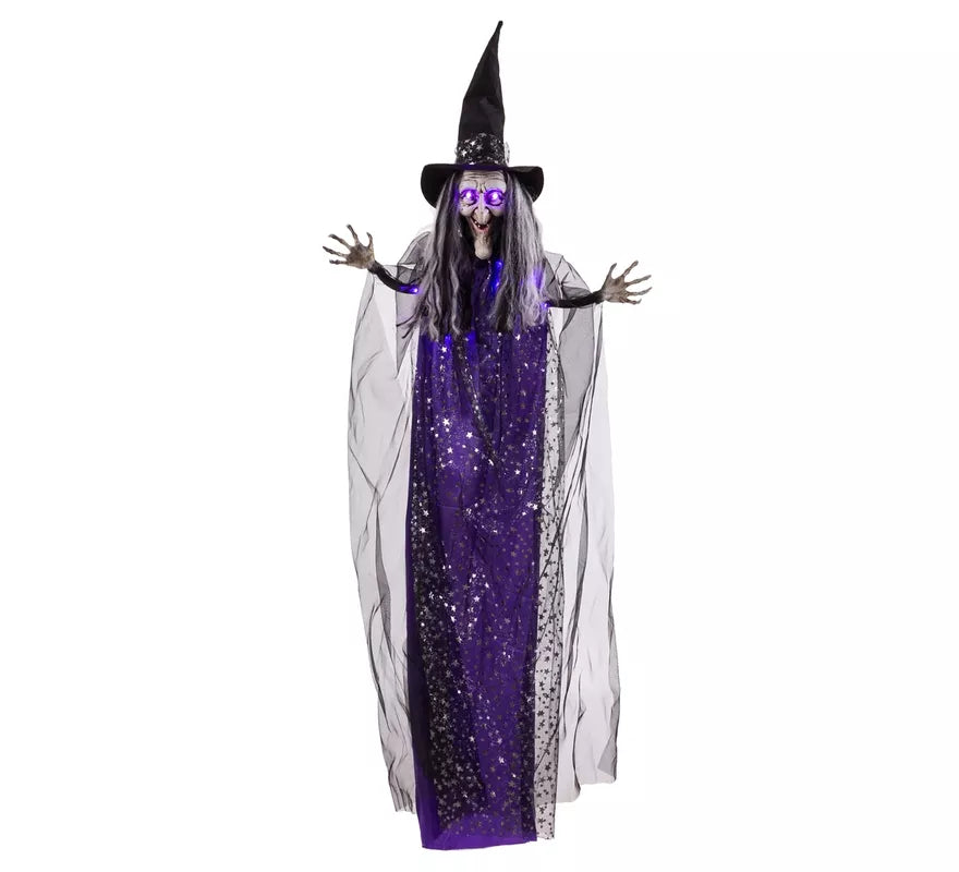 Translation missing: de.Bruja Colgante morada con Luz de 60x12x153 cm