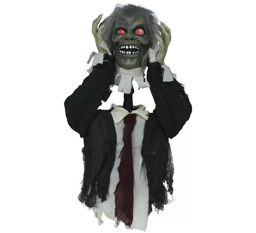 Translation missing: de.Busto de Zombie con Luz de Sonido y Movimiento de 55 cm