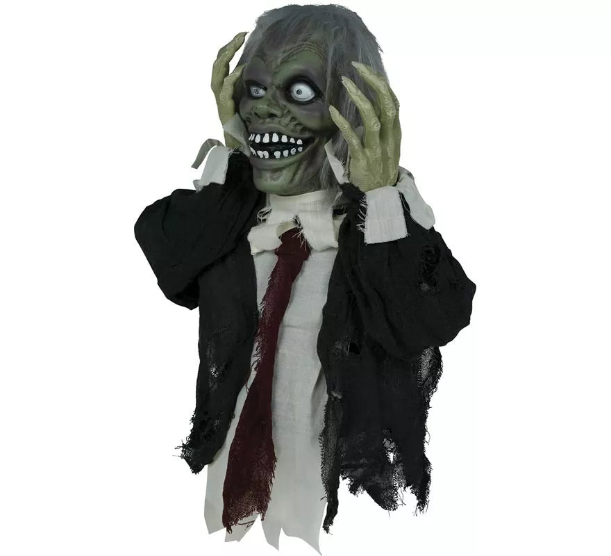 Translation missing: de.Busto de Zombie con Luz de Sonido y Movimiento de 55 cm