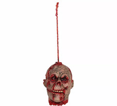 28 cm großer blutiger Zombie-Hängekopf
