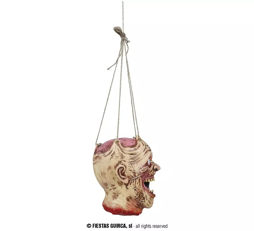 Translation missing: de.Cabeza Zombie Colgante de látex de 28 cm