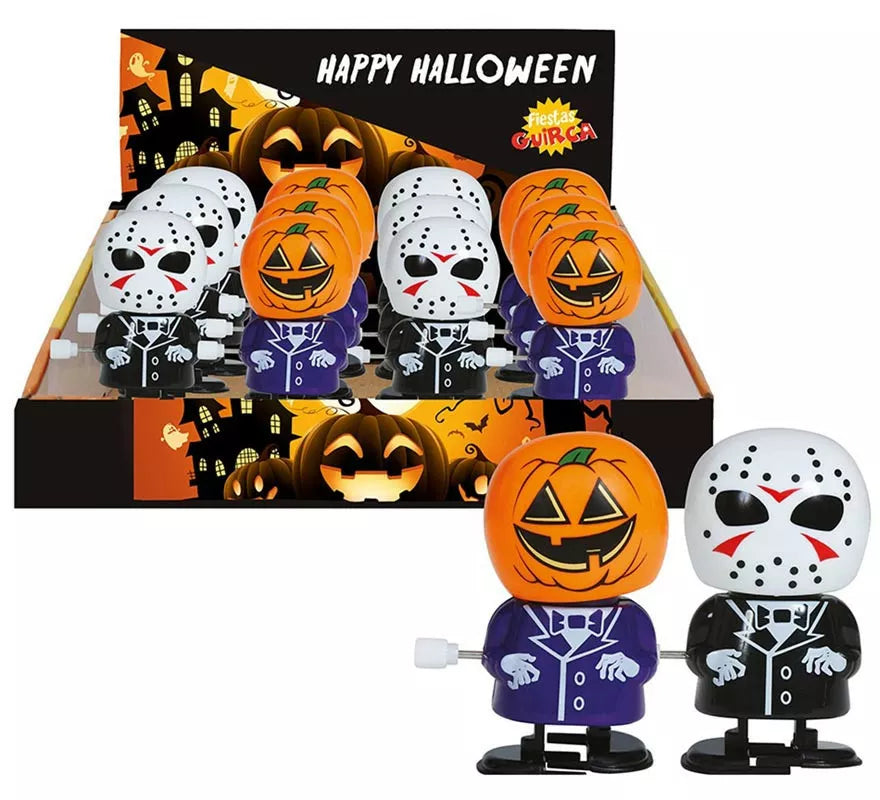 Caja 12 Muñecos Surtidos de Halloween a Cuerda 6 cm