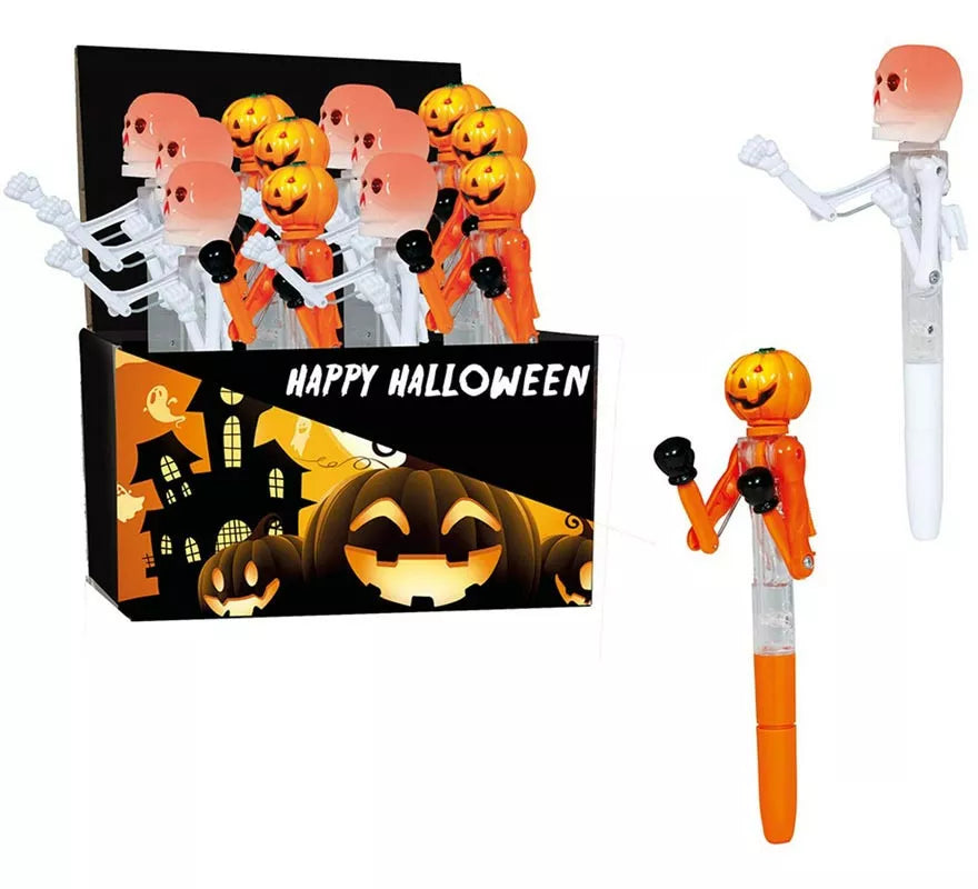 Translation missing: de.Caja 24 Bolígrafos Halloween Boxeo con Luz 18 cm