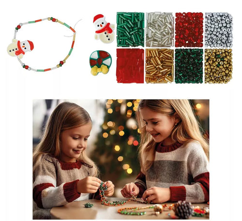 Caja de 1100 Piezas para Pulseras de Navidad
