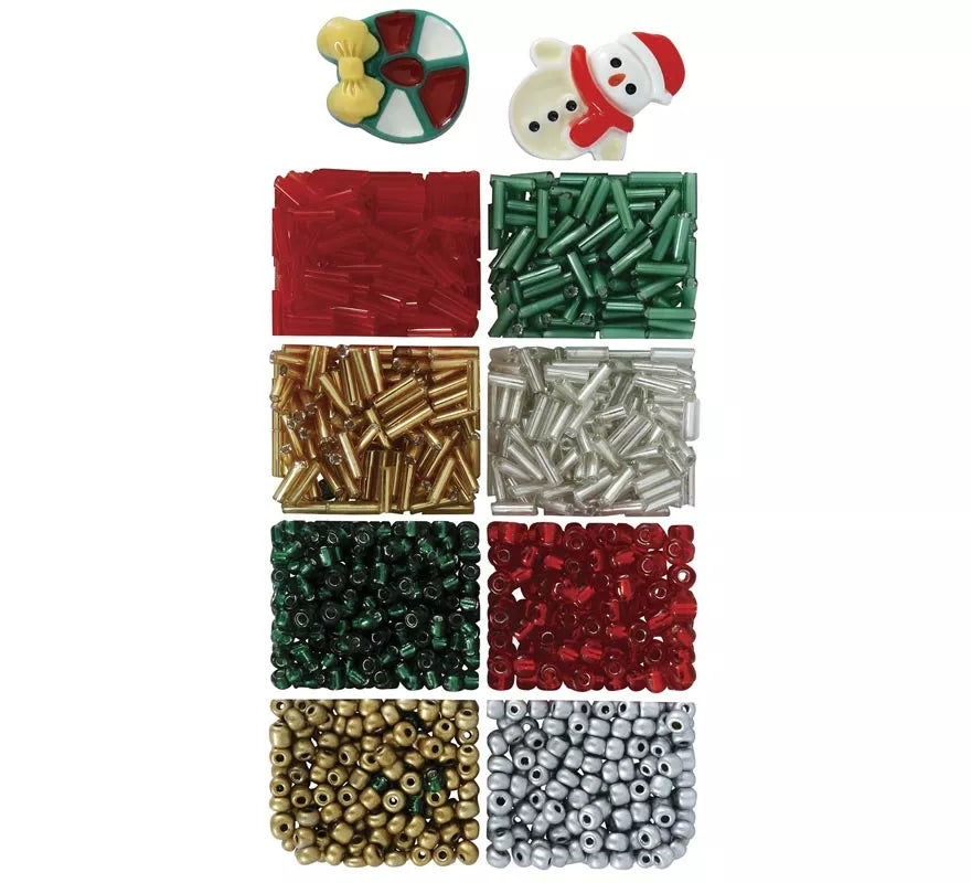 Caja de 1100 Piezas para Pulseras de Navidad