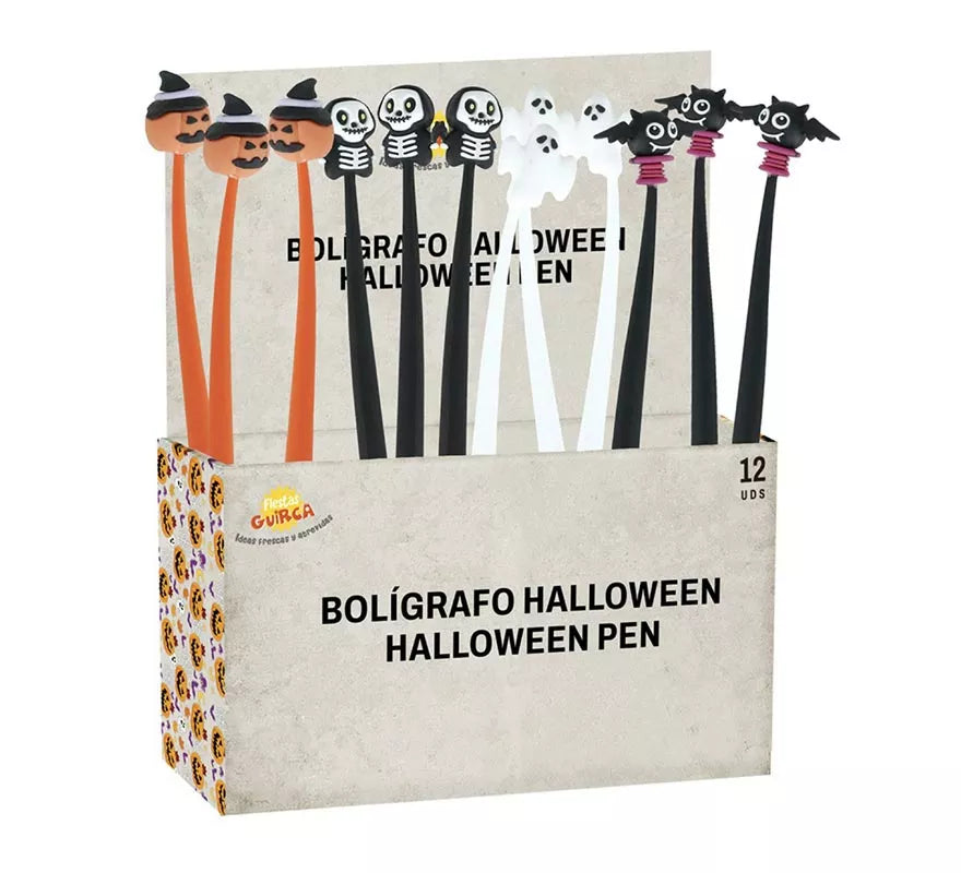Translation missing: de.Caja de 12 Bolígrafos de Halloween de 22 cm