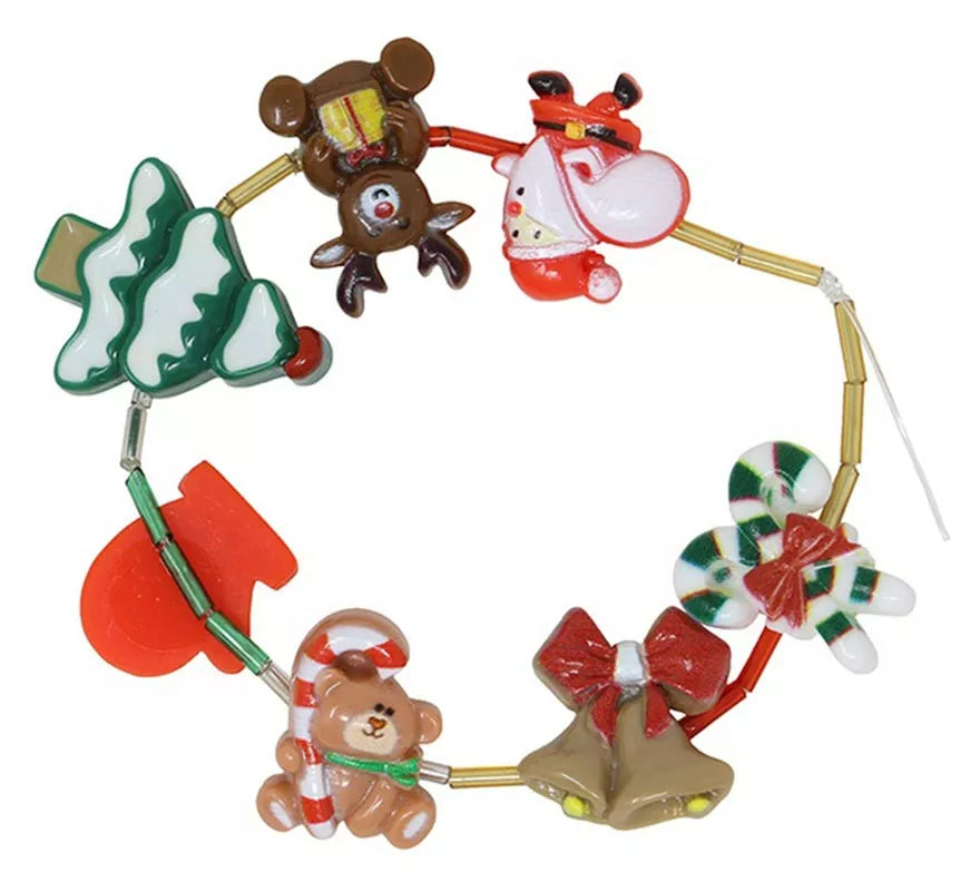 Caja de 20 Piezas para Pulseras Navidad