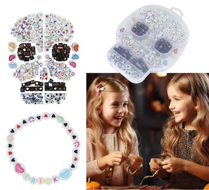 Translation missing: de.Caja de 270 Piezas Calavera para Pulseras