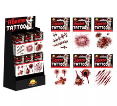 Schachtel mit 48 verschiedenen Tattoos