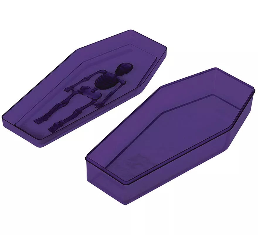 Caja de Féretro lila de 19x9 cm