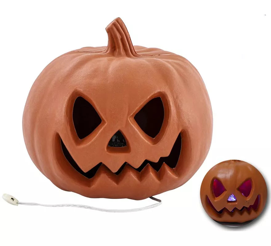 Calabaza con Luz y Sonido Sensor de 20x20x18 cm