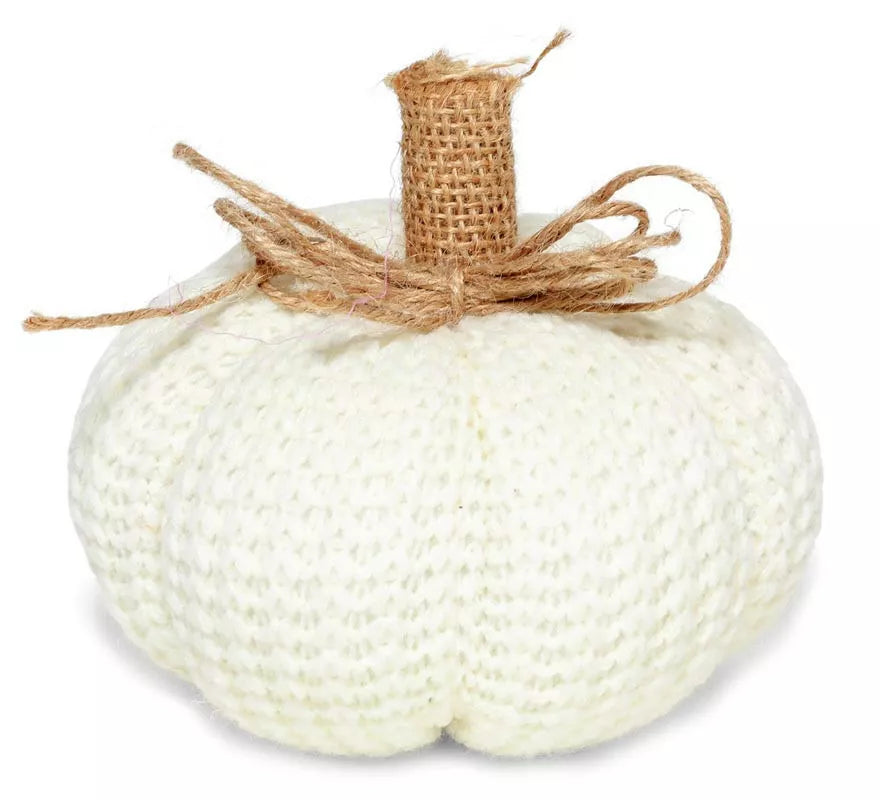 Calabaza decorativa de Algodón de 12 cm en varios colores