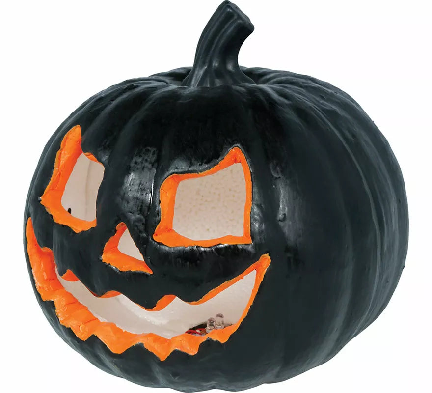 Translation missing: de.Calabaza negra con Luz de 20 cm